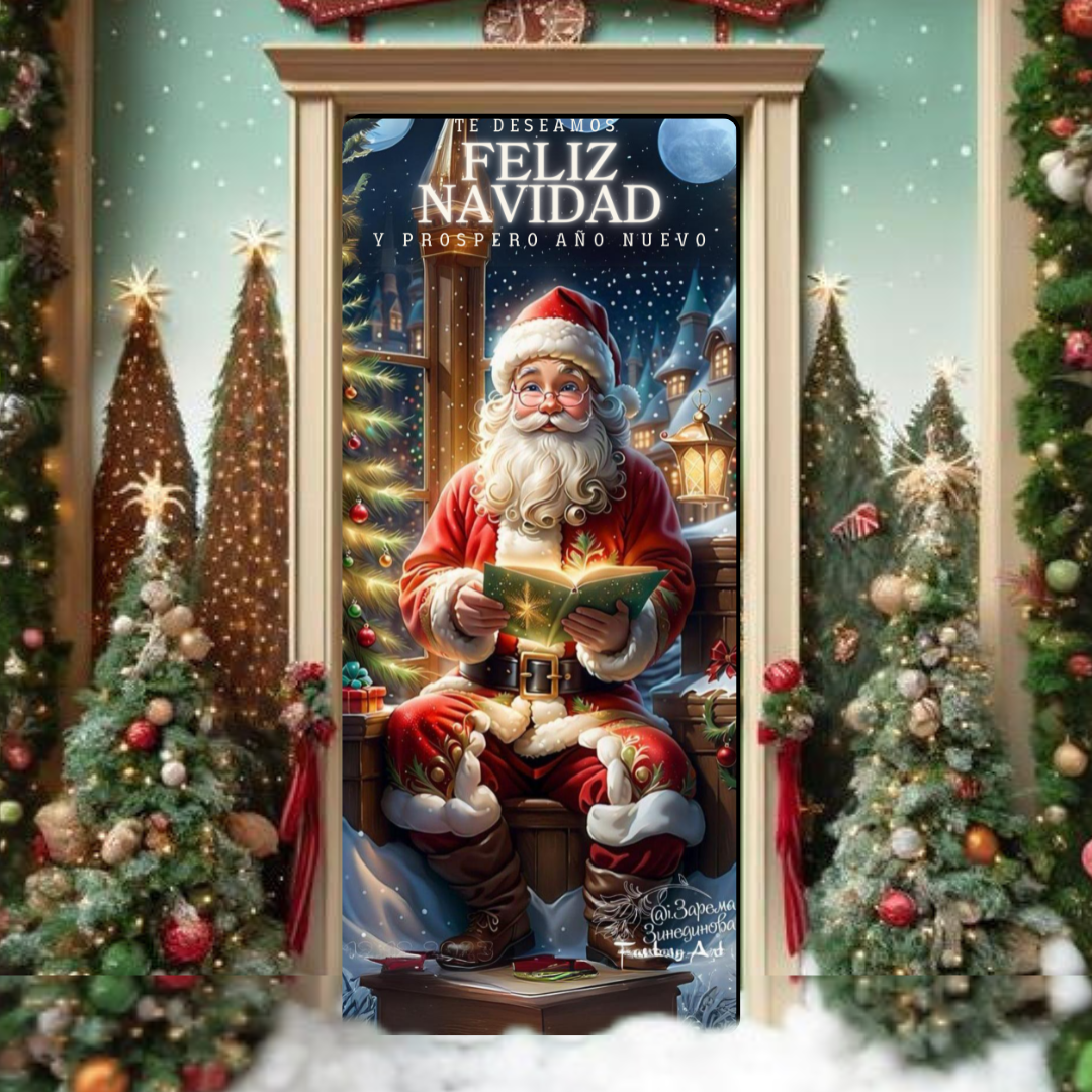 Funda Navideña DoorStyle | Transforma tu puerta en segundos