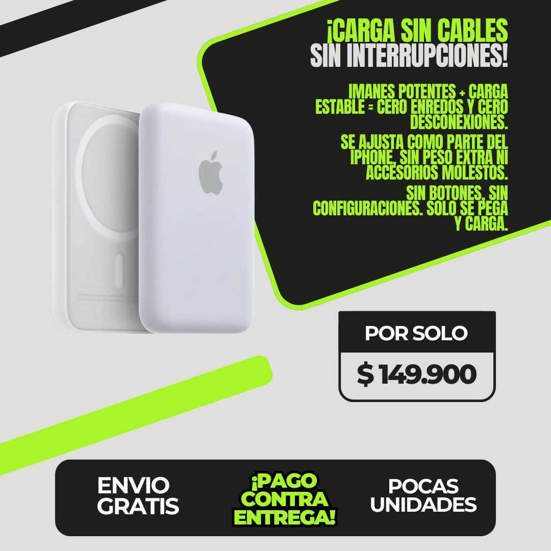 Battery Pack MagSafe | Carga magnética inmediata donde estés