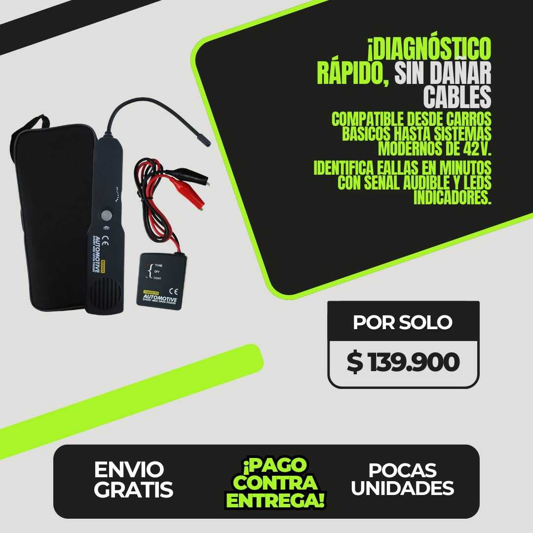 Comprobador de circuitos | Localiza fallas eléctricas al instante